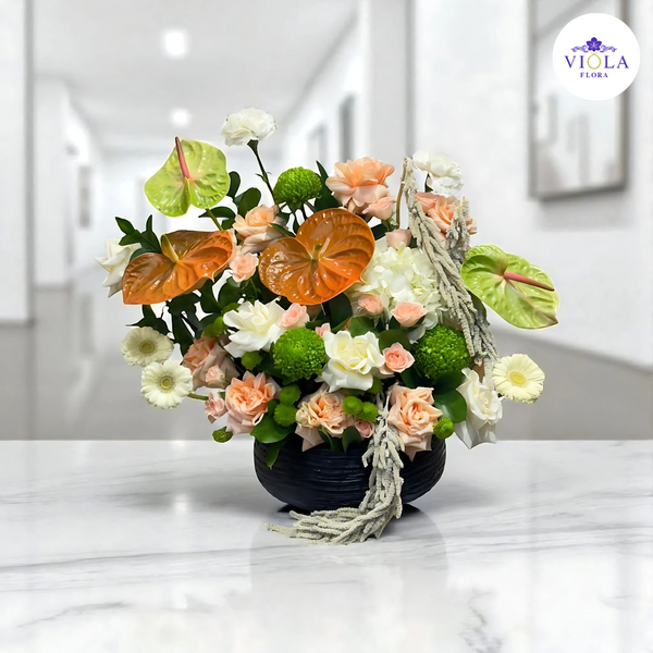 Sunset Glow Arrangement “تنسي”توهج غروب الشمس