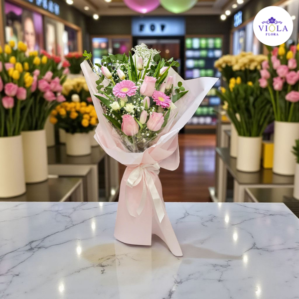 Pink Grace Bouquet 🌸 باقة روز جريس 🌸